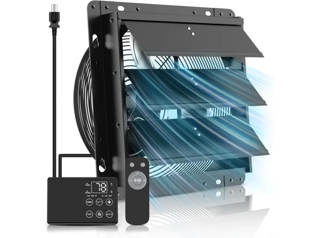 8” Upgraded Shutter Exhaust Fan Thermostat & Pros & Cons