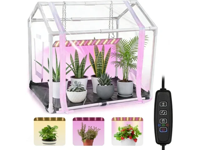 Mini Greenhouse Grow Light Indoor, PVC Planting Tent: Pros