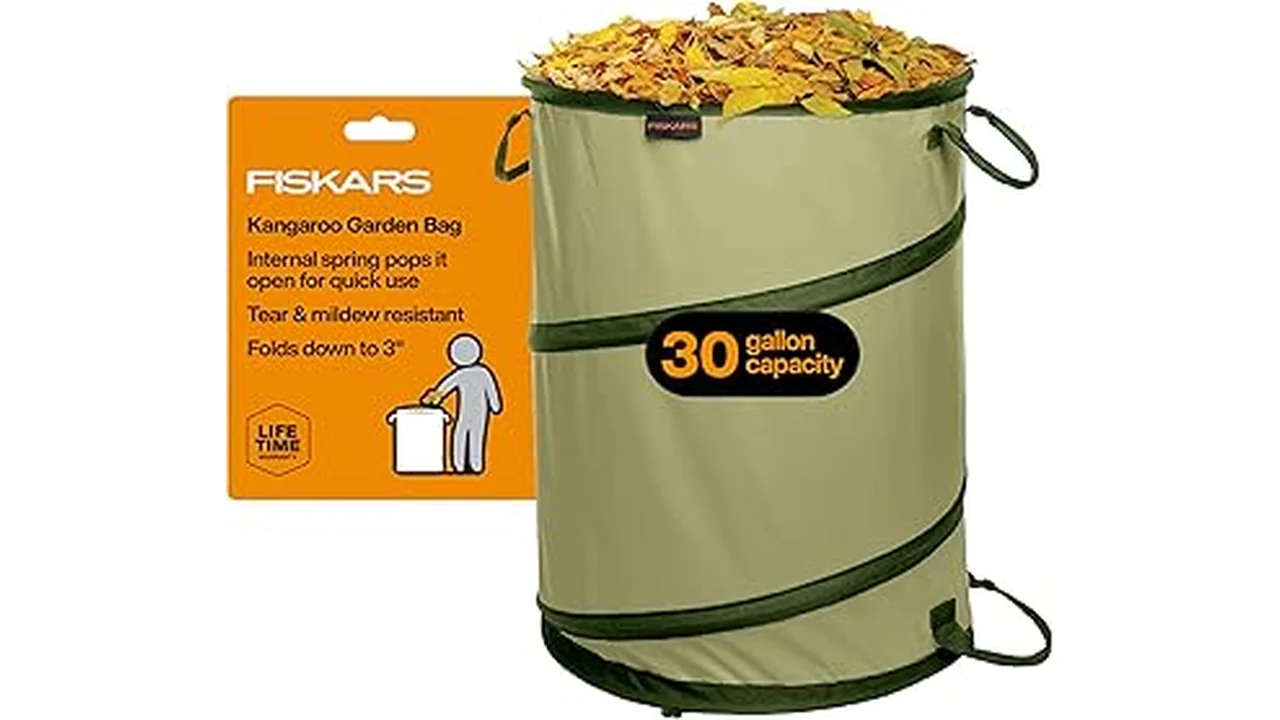 The image shows a selection of outdoor yard waste bins, ideal for beginners tackling garden cleanup.