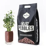 The image shows a pile of porous clay balls ideal for hydroponic plant propagation.