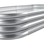 The image shows a collection of galvanized steel herb garden planter boxes, showcasing top choices.