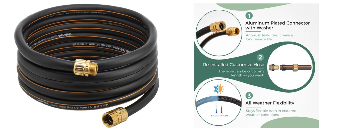 Flexzilla Garden Hose vs Giraffe Tools Hybrid Review 6 Giraffe Tools Giraffe Hybrid Garden Hose 5/8