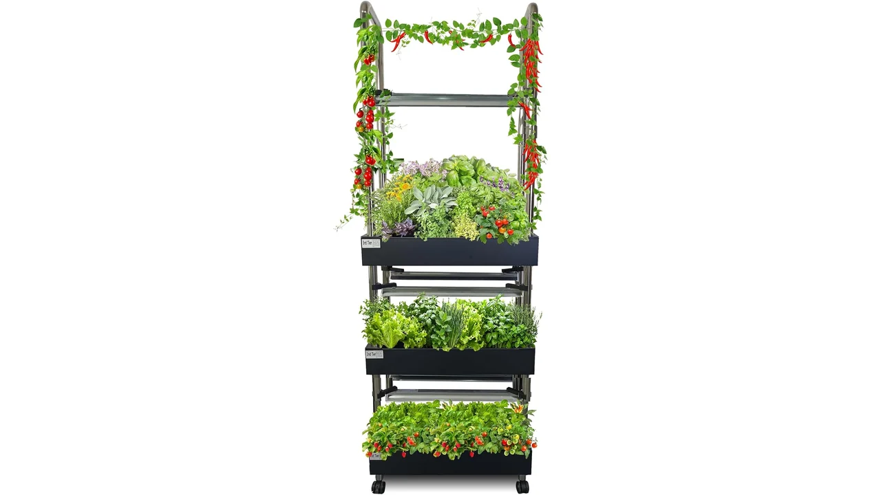 60 Pod Vertical Hydroponic System, Indoor Smart Garden
