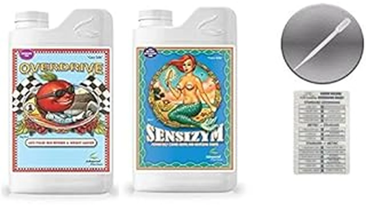 The image shows various bottles of hydroponic nutrient solutions, suggesting the top 5 for advanced growth.