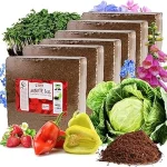 This image shows a selection of chunky coir bricks, ideal for hydroponic gardening and the top five best options.