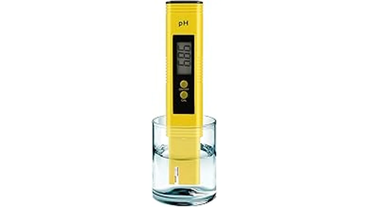 The image shows several digital pH meters ideal for hydroponic gardening systems.