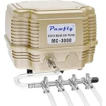 The image shows a selection of quietest DWC air pumps for hydroponics, showcasing top choices.