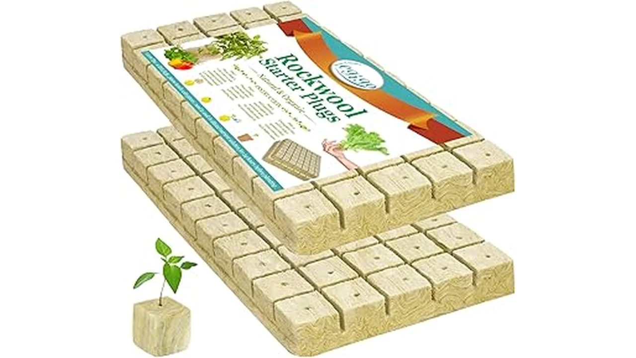 This image shows a variety of seed starter plugs suitable for hydroponic systems.