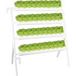 The image shows a thriving hydroponics farm with various crops, perfect for Rimworld's best food for hydroponics.