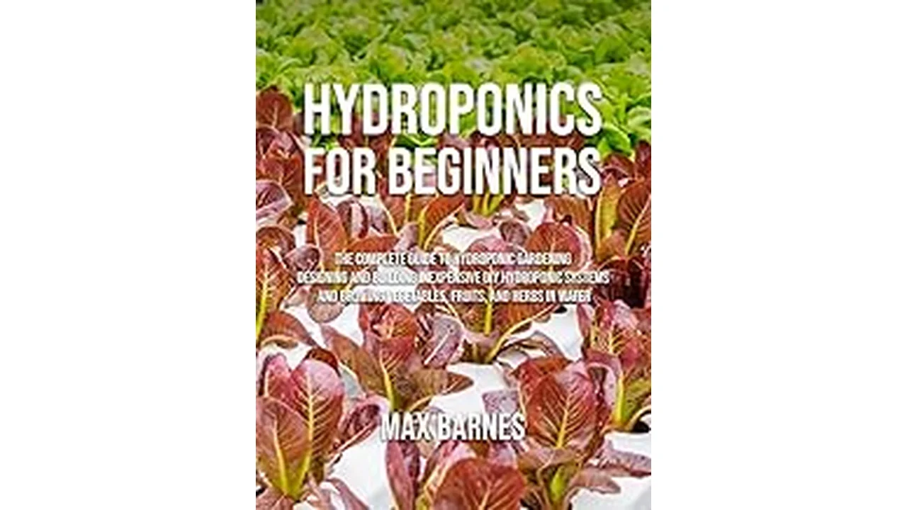 The image shows a stack of Top 5 the Best Books About Hydroponics with vibrant plant imagery.