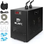 The image shows several compact water chillers, ideal for hydroponic systems, featured in a top 5 list.