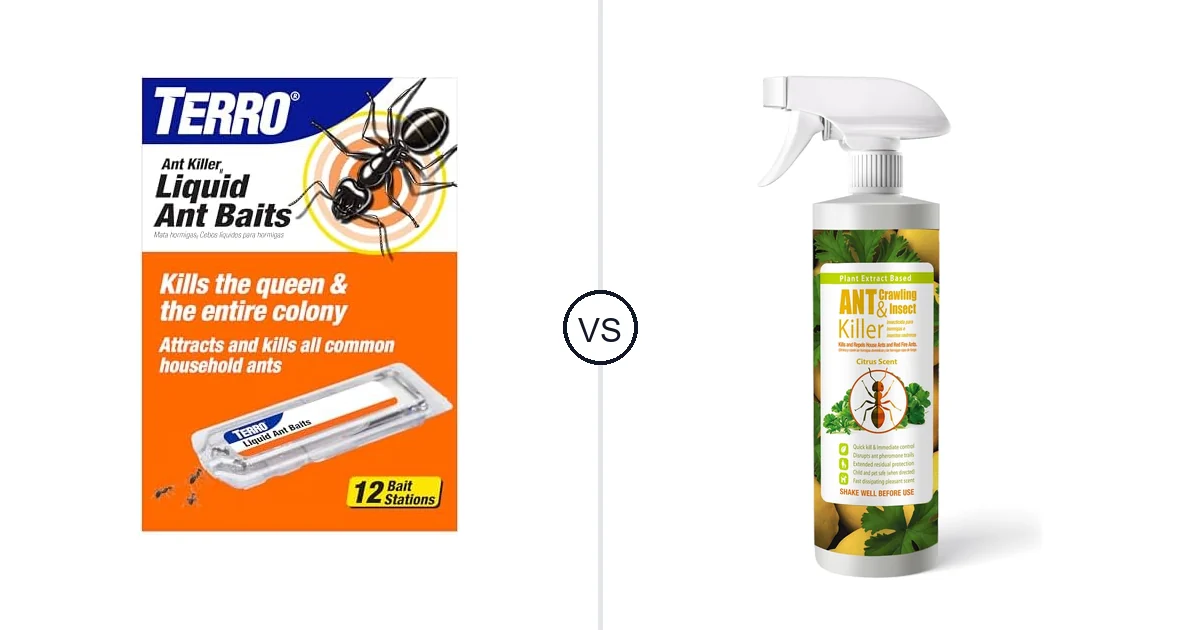 Comparison of Terro T300B and EcoVenger By EcoRaider Ant Killer & Crawling