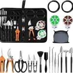 The image shows several artificial bonsai tree kits, perfect for beginners seeking popular decorative plants.