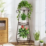 Best 10 Bronze Metal Indoor Plant Stand for Living Rooms