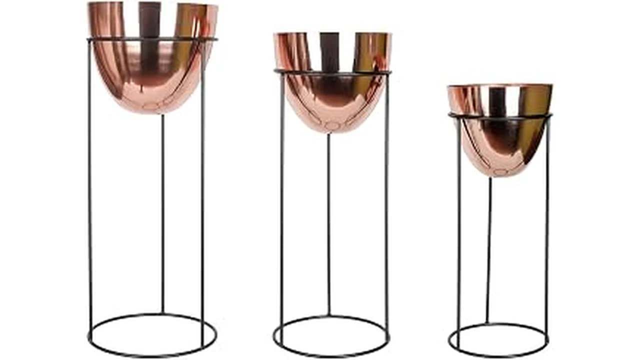 Best 10 Copper Finish Indoor Plant Stand for Contemporary In