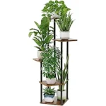 This image shows stylish oak wood indoor plant stands, perfect for the Best 10 Oak Wood Indoor Plant Stand review.